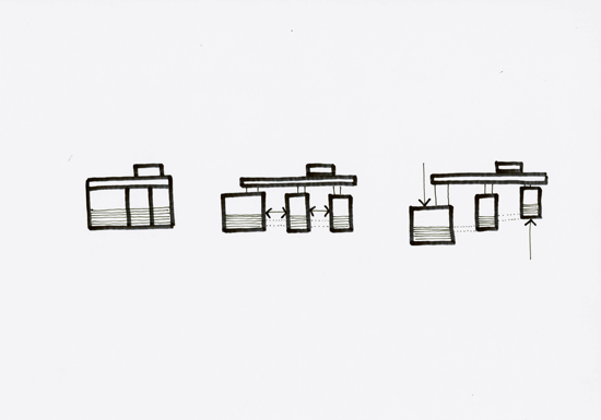 Diagram Showing Staggered Rooms